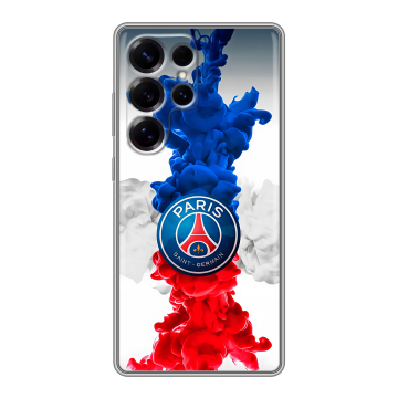 Силиконовый чехол на Samsung Galaxy S25 Ultra с принтом PSG ПСЖ