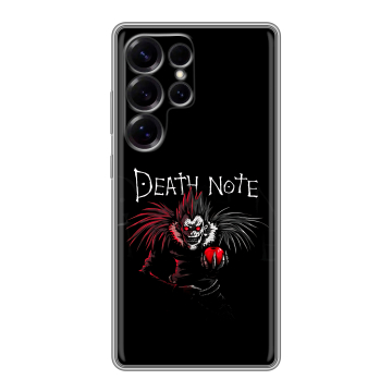 Силиконовый чехол на Samsung Galaxy S25 Ultra с принтом Death note Тетрадь смерти Силиконовый чехол на Samsung Galaxy S25 Ultra с принтом Death note Тетрадь смерти