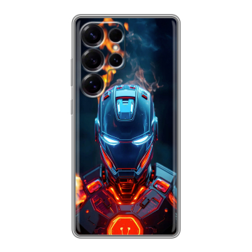 Силиконовый чехол на Samsung Galaxy S25 Ultra с принтом IronMan Железный человек Силиконовый чехол на Samsung Galaxy S25 Ultra с принтом IronMan Железный человек