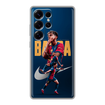 Силиконовый чехол на Samsung Galaxy S25 Ultra с принтом Барселона Barca Yamal Силиконовый чехол на Samsung Galaxy S25 Ultra с принтом Барселона Barca Yamal