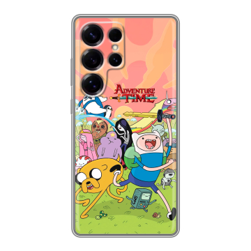 Силиконовый чехол на Samsung Galaxy S25 Ultra с принтом Adventure time Время приключений