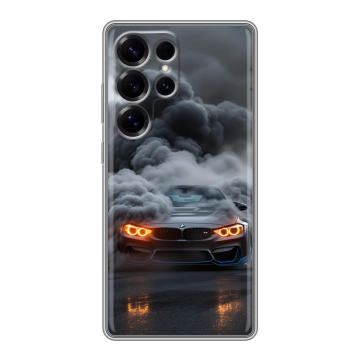 Силиконовый чехол на Samsung Galaxy S25 Ultra с принтом BMW БМВ
