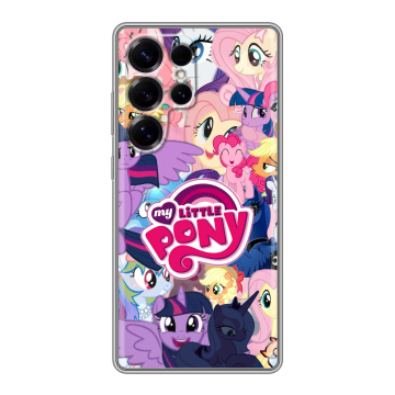 Силиконовый чехол на Samsung Galaxy S25 Ultra с принтом My little pony Дружба чудо