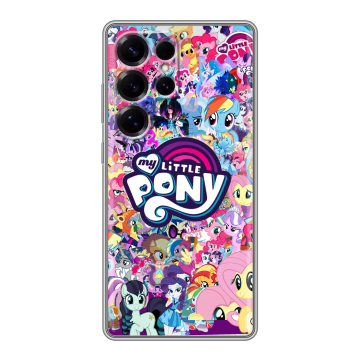 Силиконовый чехол на Samsung Galaxy S25 Ultra с принтом My little pony Дружба чудо Силиконовый чехол на Samsung Galaxy S25 Ultra с принтом My little pony Дружба чудо