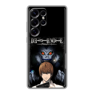Силиконовый чехол на Samsung Galaxy S25 Ultra с принтом Death note Тетрадь смерти