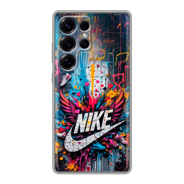 Силиконовый чехол на Samsung Galaxy S25 Ultra с принтом Nike Найк Силиконовый чехол на Samsung Galaxy S25 Ultra с принтом Nike Найк