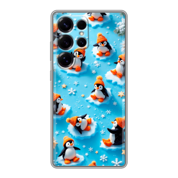 Силиконовый чехол на Samsung Galaxy S25 Ultra с принтом Новый год