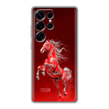 Силиконовый чехол на Samsung Galaxy S25 Ultra с принтом Новый год