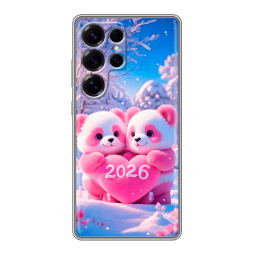 Силиконовый чехол на Samsung Galaxy S25 Ultra с принтом Новый год