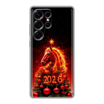 Силиконовый чехол на Samsung Galaxy S25 Ultra с принтом Новый год