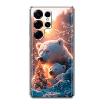 Силиконовый чехол на Samsung Galaxy S25 Ultra с принтом Новый год Силиконовый чехол на Samsung Galaxy S25 Ultra с принтом Новый год