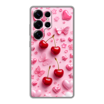 Силиконовый чехол на Samsung Galaxy S25 Ultra с принтом для девочек Силиконовый чехол на Samsung Galaxy S25 Ultra с принтом для девочек