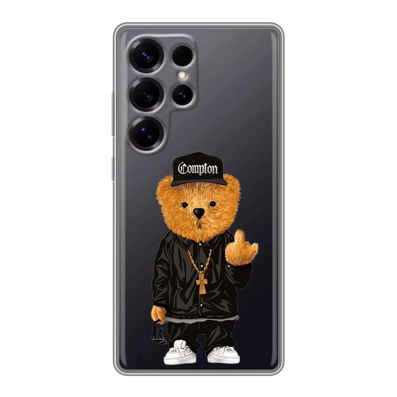 Силиконовый чехол на Samsung Galaxy S25 Ultra с принтом Мишка Силиконовый чехол на Samsung Galaxy S25 Ultra с принтом Мишка