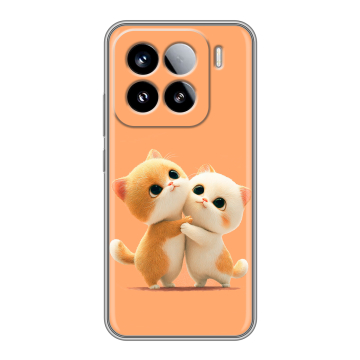 Силиконовый чехол на Xiaomi 15 с принтом Милые котики Силиконовый чехол на Xiaomi 15 с принтом Милые котики