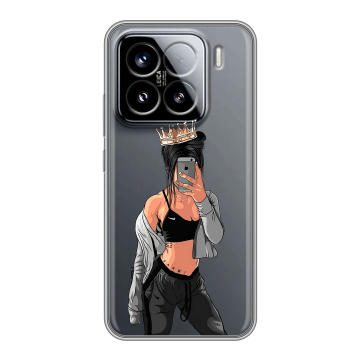 Силиконовый чехол на Xiaomi 15 с принтом Женские принты Силиконовый чехол на Xiaomi 15 с принтом Женские принты