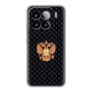 Силиконовый чехол на Xiaomi 15 с принтом Герб России принт Силиконовый чехол на Xiaomi 15 с принтом Герб России принт