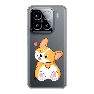 Силиконовый чехол на Xiaomi 15 с принтом Корги Силиконовый чехол на Xiaomi 15 с принтом Корги