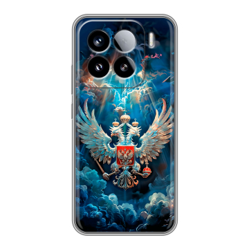 Силиконовый чехол на Xiaomi 15 с принтом Герб флаг России Силиконовый чехол на Xiaomi 15 с принтом Герб флаг России
