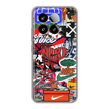 Силиконовый чехол на Xiaomi 15 с принтом Найк Nike яркий Силиконовый чехол на Xiaomi 15 с принтом Найк Nike яркий
