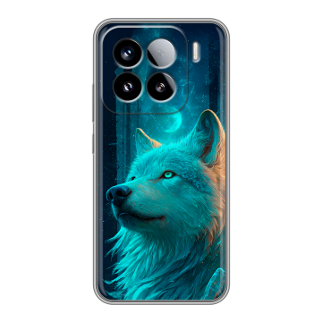 Силиконовый чехол на Xiaomi 15 с принтом бабочки саккура