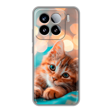 Силиконовый чехол на Xiaomi 15 с принтом котик Силиконовый чехол на Xiaomi 15 с принтом котик