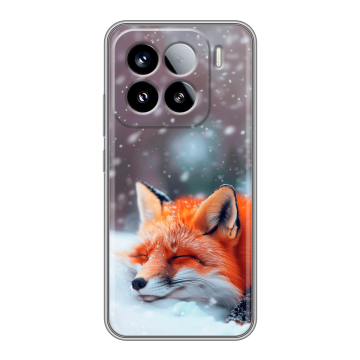 Силиконовый чехол на Xiaomi 15 с принтом лиса Силиконовый чехол на Xiaomi 15 с принтом лиса