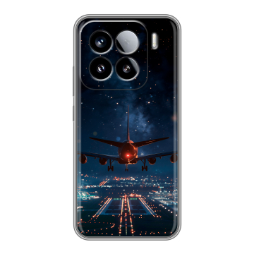 Силиконовый чехол на Xiaomi 15 с принтом самолет Силиконовый чехол на Xiaomi 15 с принтом самолет