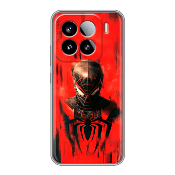 Силиконовый чехол на Xiaomi 15 с принтом человек паук spiderman
