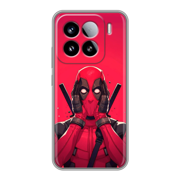 Силиконовый чехол на Xiaomi 15 с принтом Дедпул Deadpool