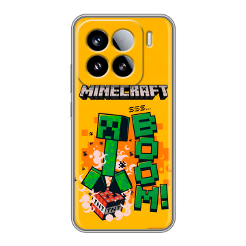 Силиконовый чехол на Xiaomi 15 с принтом Майнкрафт Minecraft Силиконовый чехол на Xiaomi 15 с принтом Майнкрафт Minecraft