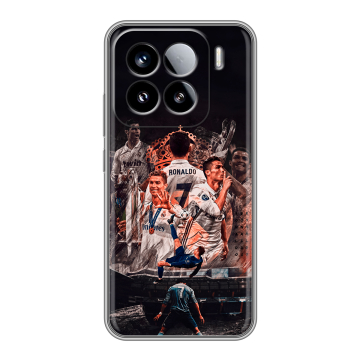 Силиконовый чехол на Xiaomi 15 с принтом Реал Роналдо Real Ronaldo Силиконовый чехол на Xiaomi 15 с принтом Реал Роналдо Real Ronaldo