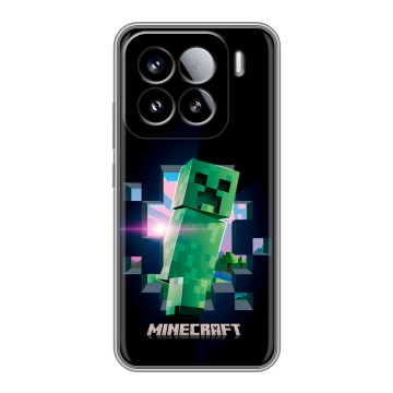 Силиконовый чехол на Xiaomi 15 с принтом Майнкрафт Minecraft Силиконовый чехол на Xiaomi 15 с принтом Майнкрафт Minecraft