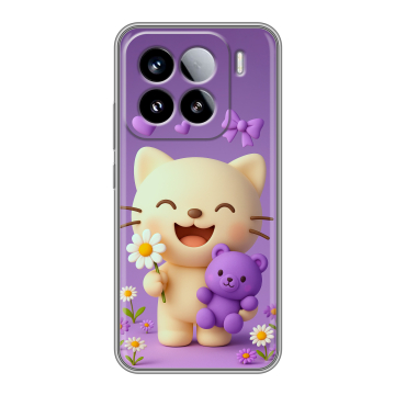 Силиконовый чехол на Xiaomi 15 с принтом для девочек Силиконовый чехол на Xiaomi 15 с принтом для девочек