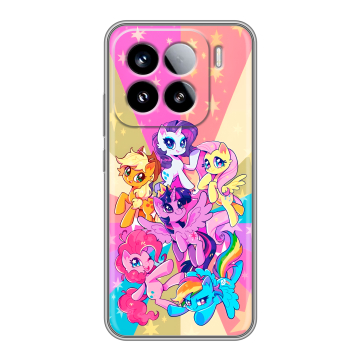 Силиконовый чехол на Xiaomi 15 с принтом My little pony Дружба чудо Силиконовый чехол на Xiaomi 15 с принтом My little pony Дружба чудо