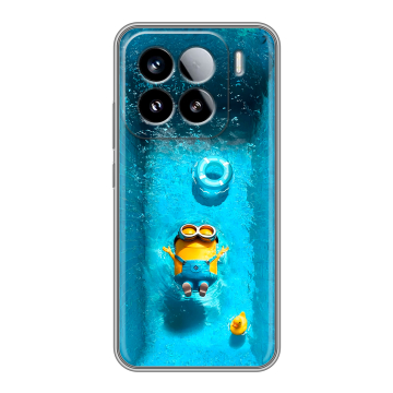 Силиконовый чехол на Xiaomi 15 с принтом Миньоны