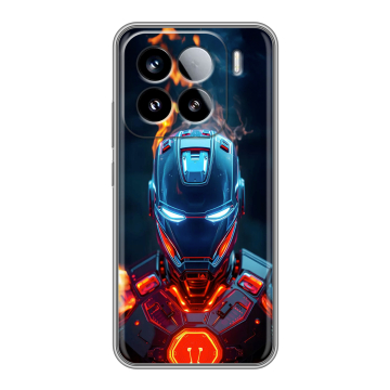 Силиконовый чехол на Xiaomi 15 с принтом IronMan Железный человек