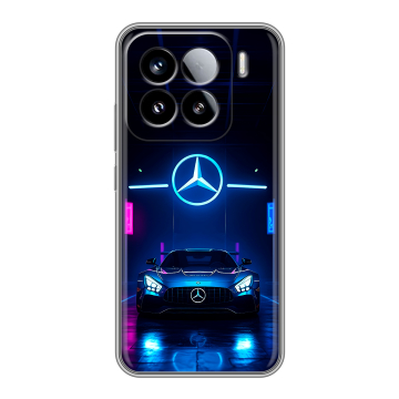 Силиконовый чехол на Xiaomi 15 с принтом Mercedes Мерседес