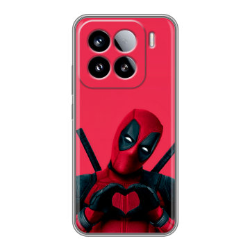 Силиконовый чехол на Xiaomi 15 с принтом Дедпул Deadpool