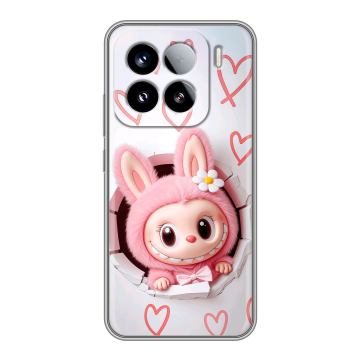 Силиконовый чехол на Xiaomi 15 с принтом Labubu Лабубу Силиконовый чехол на Xiaomi 15 с принтом Labubu Лабубу