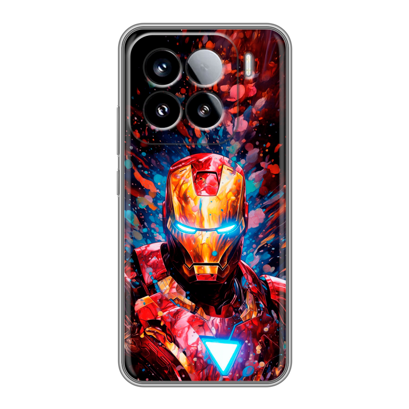 Силиконовый чехол на Xiaomi 15 с принтом Железный человек Ironman Силиконовый чехол на Xiaomi 15 с принтом Железный человек Ironman