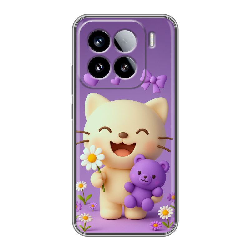Силиконовый чехол на Xiaomi 15 с принтом для девочек Силиконовый чехол на Xiaomi 15 с принтом для девочек