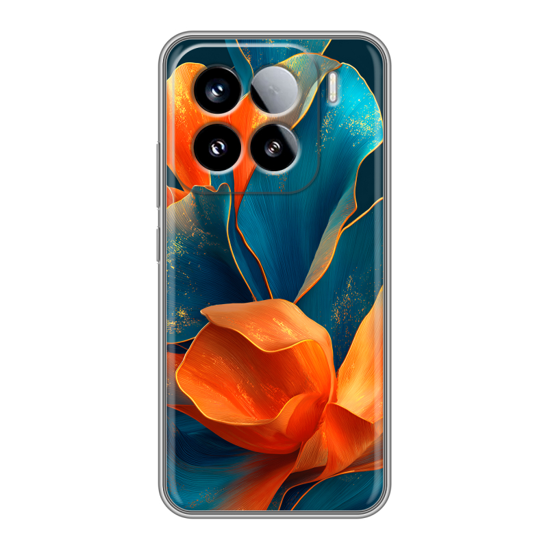 Силиконовый чехол на Xiaomi 15 с принтом Цветы Силиконовый чехол на Xiaomi 15 с принтом Цветы