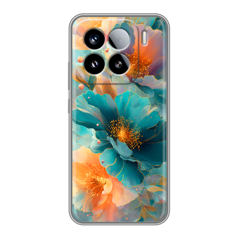Силиконовый чехол на Xiaomi 15 с принтом Цветы Силиконовый чехол на Xiaomi 15 с принтом Цветы
