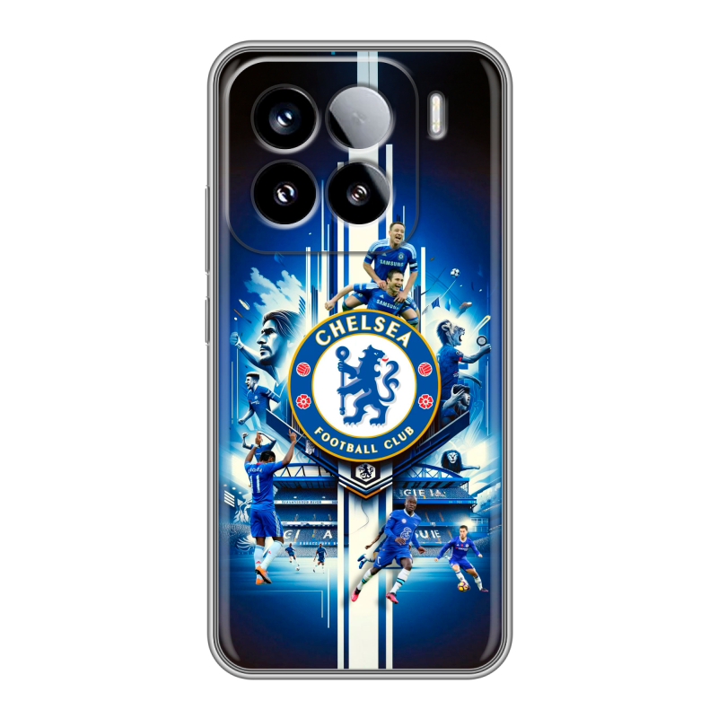 Силиконовый чехол на Xiaomi 15 с принтом Chelsea Челси Силиконовый чехол на Xiaomi 15 с принтом Chelsea Челси