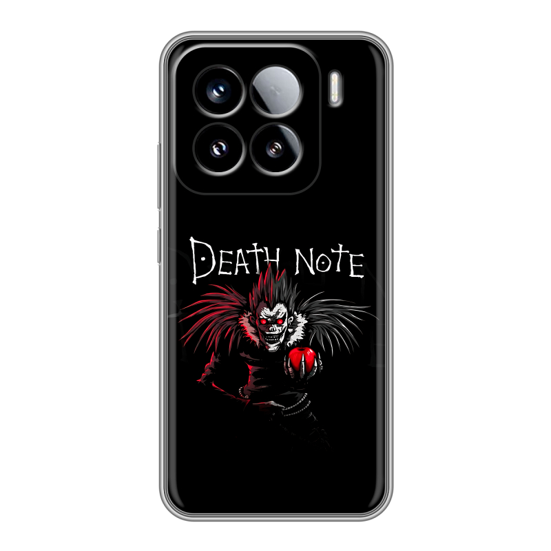 Силиконовый чехол на Xiaomi 15 с принтом Death note Тетрадь смерти Силиконовый чехол на Xiaomi 15 с принтом Death note Тетрадь смерти