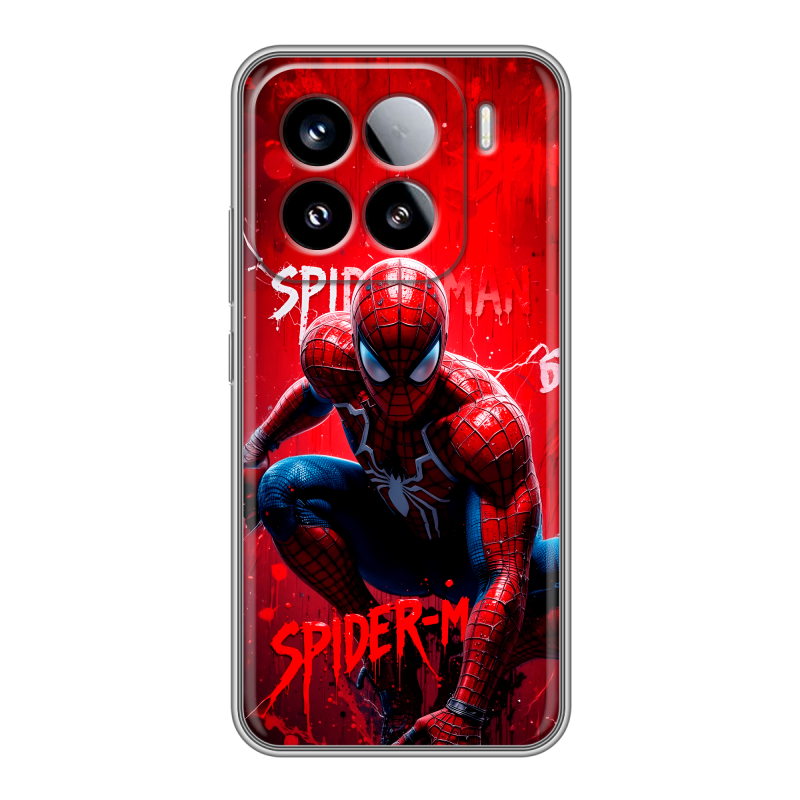Силиконовый чехол на Xiaomi 15 с принтом Spiderman Человек паук Силиконовый чехол на Xiaomi 15 с принтом Spiderman Человек паук