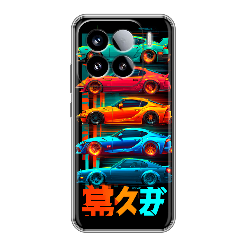 Силиконовый чехол на Xiaomi 15 с принтом машины тачки Силиконовый чехол на Xiaomi 15 с принтом машины тачки