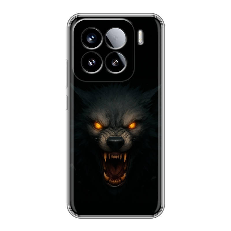 Силиконовый чехол на Xiaomi 15 с принтом Волк Силиконовый чехол на Xiaomi 15 с принтом Волк