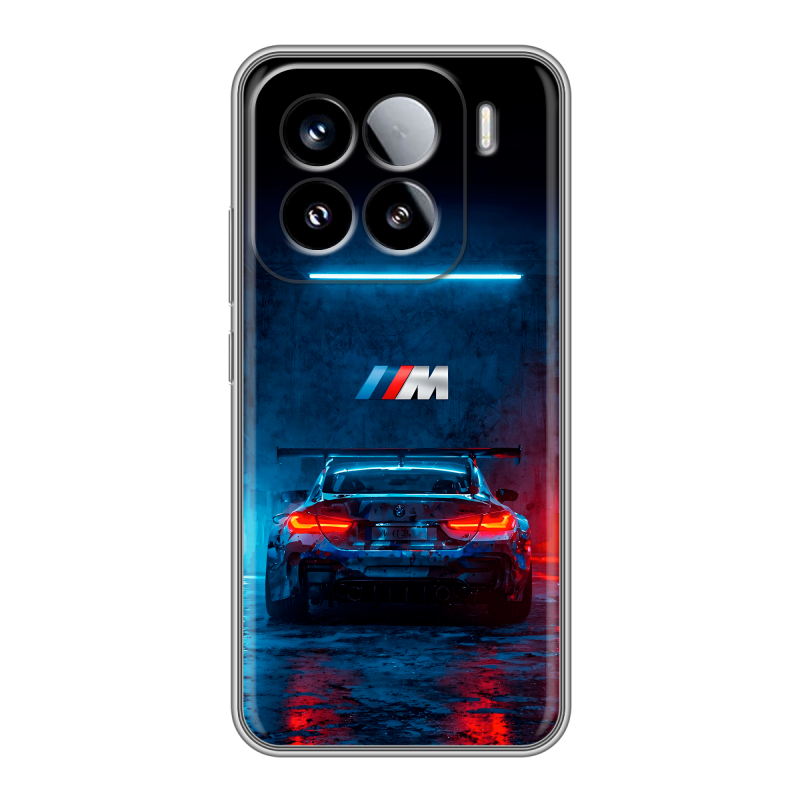 Силиконовый чехол на Xiaomi 15 с принтом BMW БМВ Силиконовый чехол на Xiaomi 15 с принтом BMW БМВ