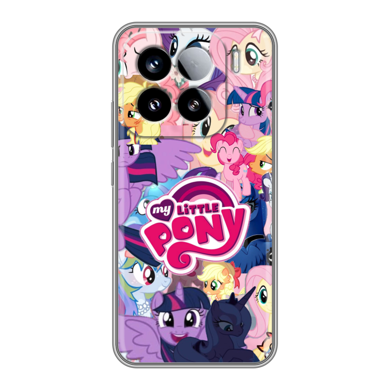 Силиконовый чехол на Xiaomi 15 с принтом My little pony Дружба чудо Силиконовый чехол на Xiaomi 15 с принтом My little pony Дружба чудо